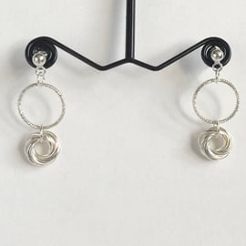 Sterling Silver Chainmaille Earrings