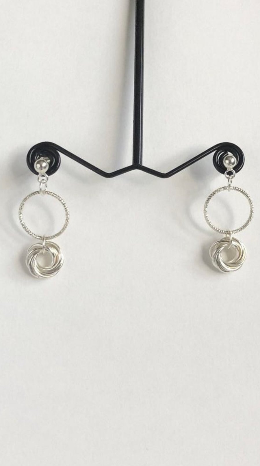 Sterling Silver Chainmaille Earrings