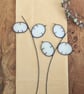 Stained Glass Flowers, Honesty Tiffany Suncatcher, Glass Flower Seeds on Stem - Image 3