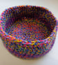 SOLD Crochet Basket (Purple Fusion) - so practical!