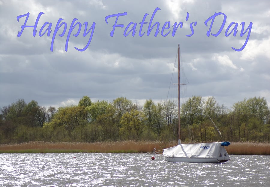 Father's Day Card Sailing Boat Card