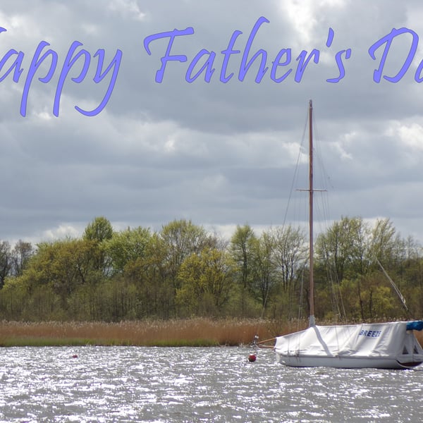 Father's Day Card Sailing Boat Card