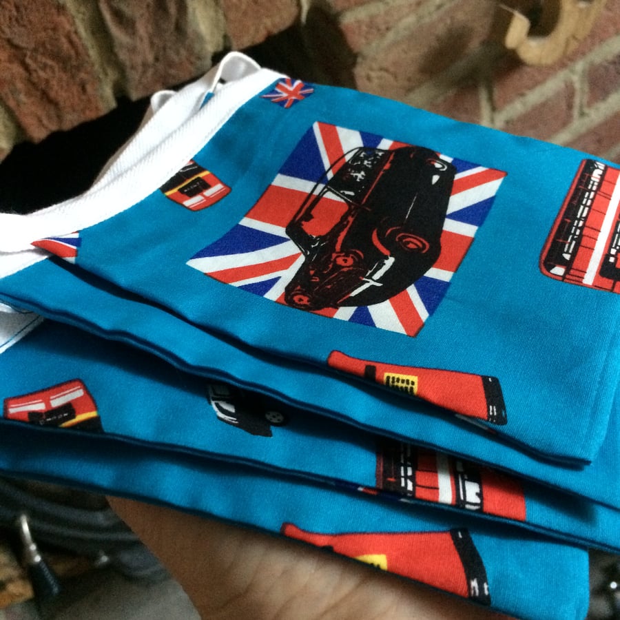London Theme Bunting Cars Buses Union Jack Bunting
