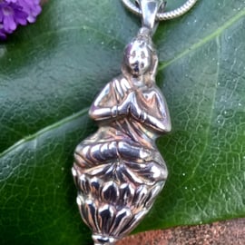 Silver Buddha pendant