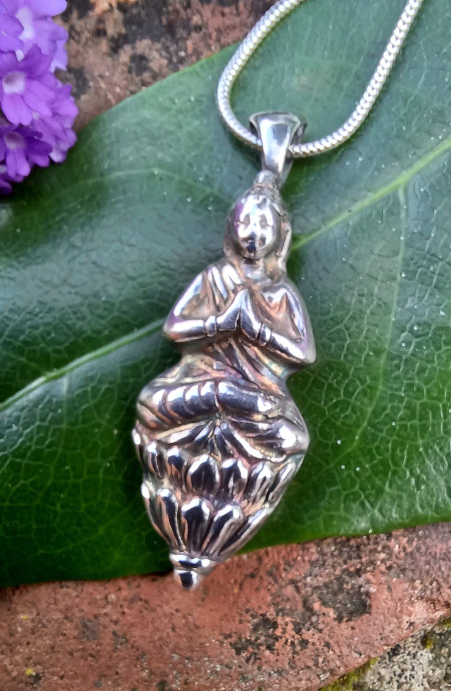 Silver Buddha pendant