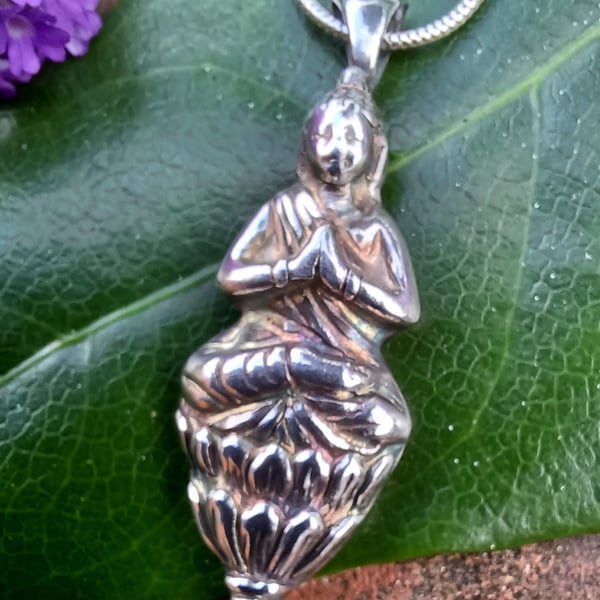 Silver Buddha pendant