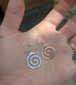 Sterling silver spiral earrings  - Image 3