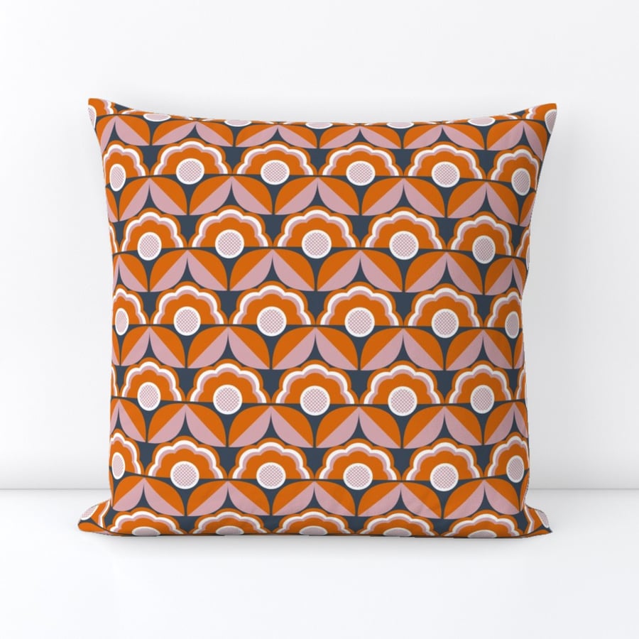 Carnaby Retro Floral Cushion Cover - Imperfectly Perfect