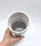 Handmade Ceramic Vase - White and Green  - Image 4