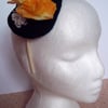 Yellow floral fascinator 