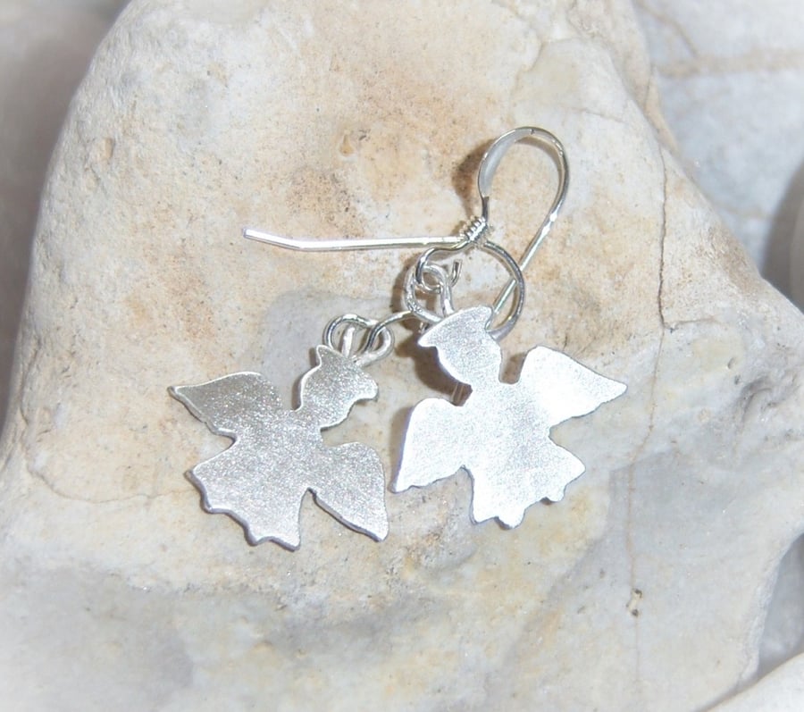Angel earrings in sterling silver