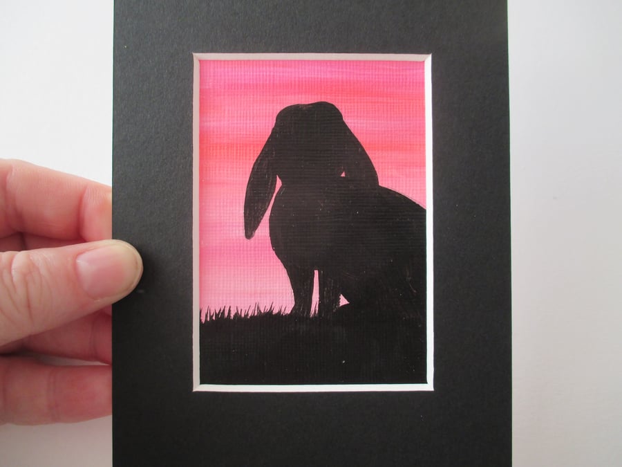 ACEO Rabbit aceo silhouette