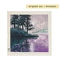 Miniature landscape painting - Evening reflections artwork - Image 2