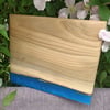 Wood and resin chopping board