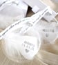Personalised Feather Memorial Bauble, Round Glass Christmas Ornament, Name Date  - Image 9
