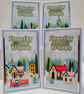 Mini Christmas Cards Set - Non Religious - From Our Home to Yours Festive Wishes - Image 8