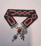Handmade Bead loom Bracelet with Charms - Image 1