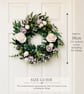Handmade Cream & Lavender Door Wreath - Floral Door Wreath - Year Round - Image 8