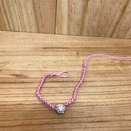 Children's Macrame Bead Bracelet. (107)