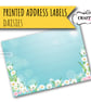 Letter Writing Paper Pretty Daisies, complete with self adhesive address labels - Image 5