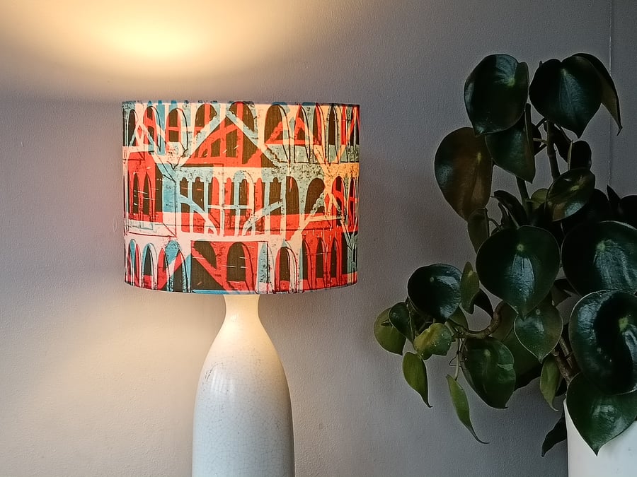 Liberty Fabric Abstract Havinden Tudor Drum Lampshade 25-40cm