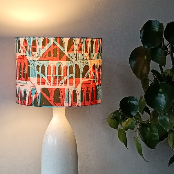 Liberty Fabric Abstract Havinden Tudor Drum Lampshade 25-40cm