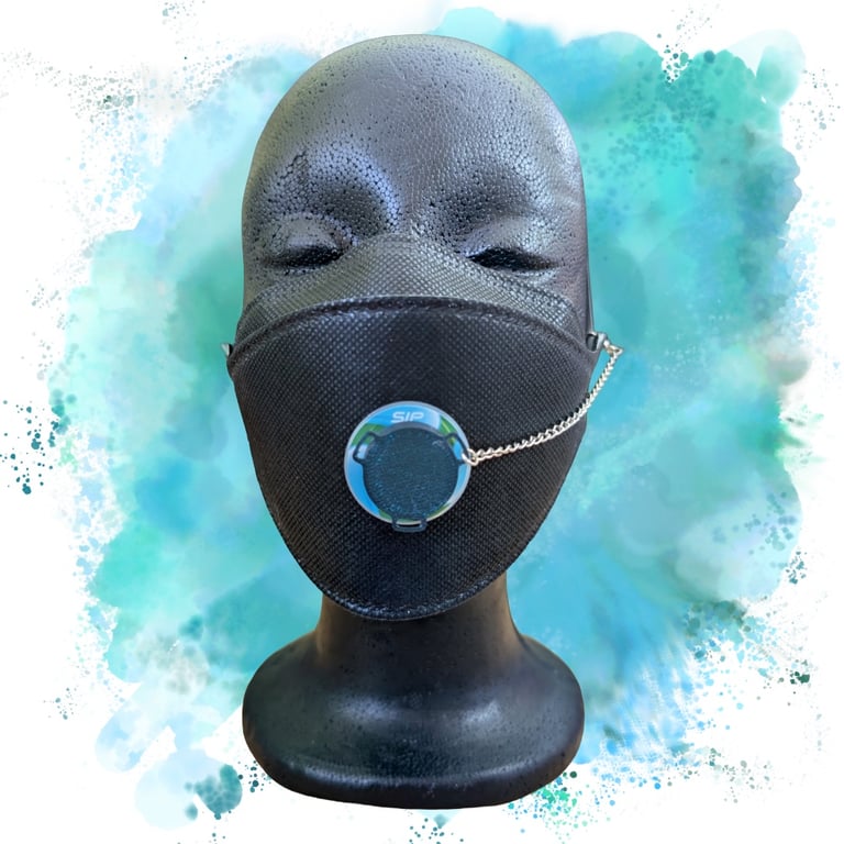 Burnt Titanium SIP valve cap with silver keeper