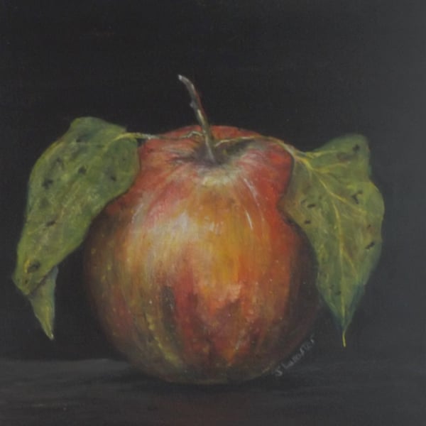 apple  painting titled Pink Lady
