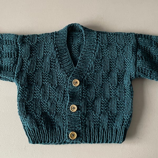 Baby Boys Cardigan in Green