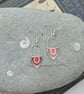 Mandala style recycled tin earrings 