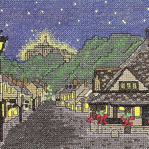 Dunster in Somerset by Candlelight cross stitch chart