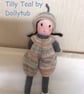 knitted doll - Tilly Teal - Image 4
