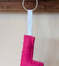 Handmade felt alphabet letter keyring L - Image 1