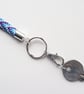 Lanyard for Identity Badge and Key, Handmade, Kumihimo Braided Cotton Thread  - Image 2
