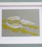 ORIGINAL lino print - ' SEAL VIEW, BERNERAY' - Image 1