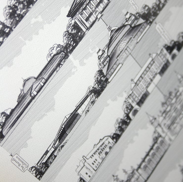 Iconic Glasgow Large, Giclee Print Folksy