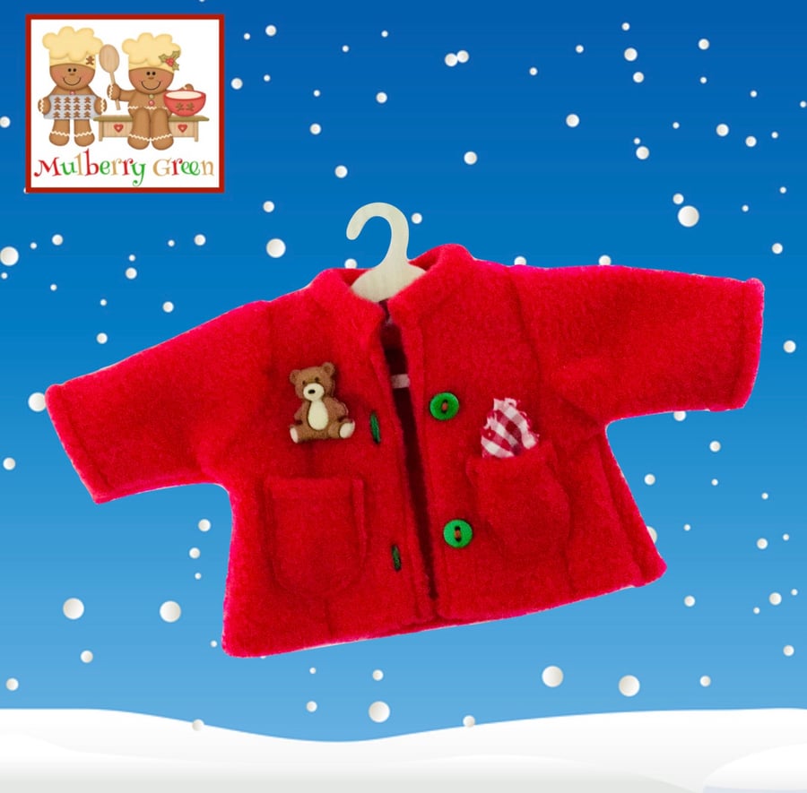 Red Fleece Teddy Jacket