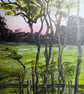 Original acrylic painting, The Meadow Beyond.  - Image 3