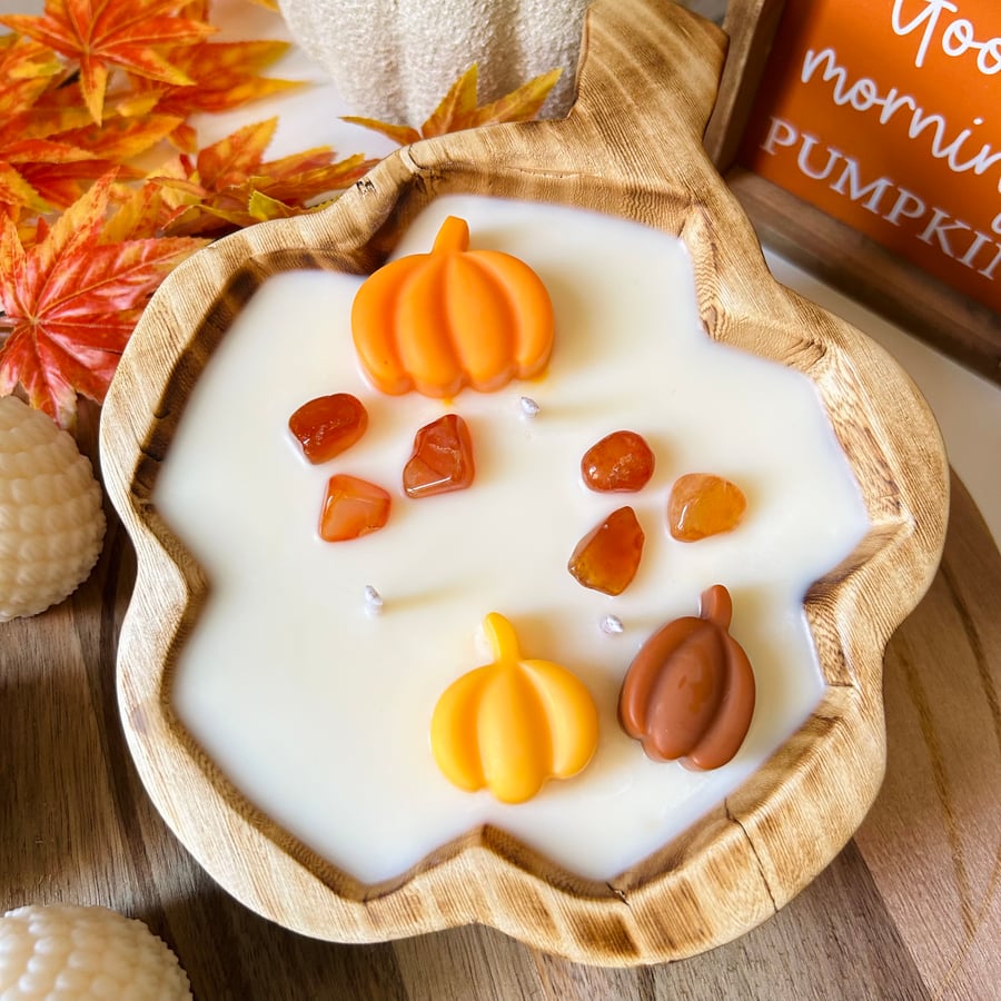 Pumpkin Dough Bowl Candle