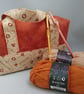 Handled zipped Box Shape Project Bag, Make Up Bag, Multi Use - Image 1