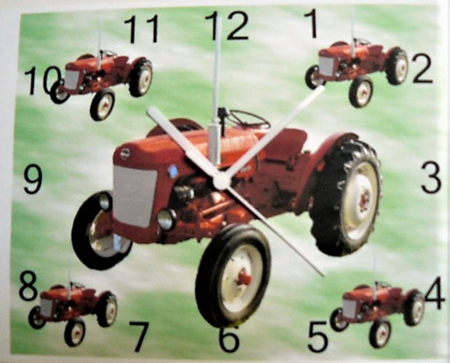  bmc tractor mini wall hanging clock classic small bmc tractor clock 