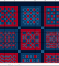 274B - 30 Tiles Patchwork Cross Stitch Pattern Red-Blue version (PDF Chart) - Image 4