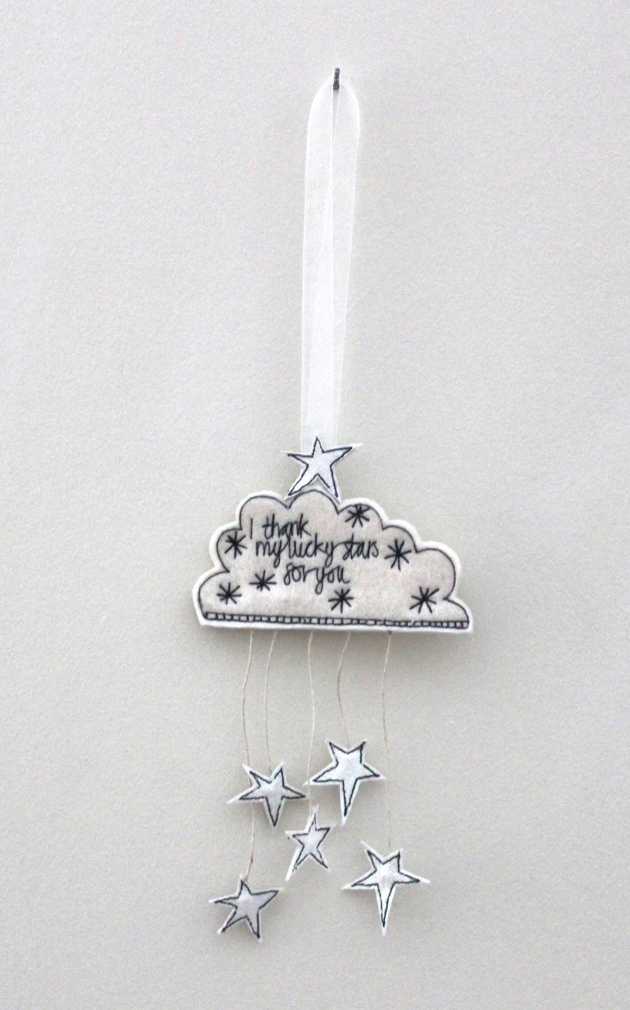 'I thank my lucky stars for you 2' - Hanging Decoration