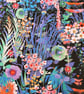 Black Blue Purple Pink & Green Liberty Print Fabric Necklace -Tresco Print E - Image 4