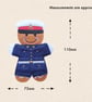 Royal Marine Gingerbread Decoration - Embroidered Military Character - Image 4