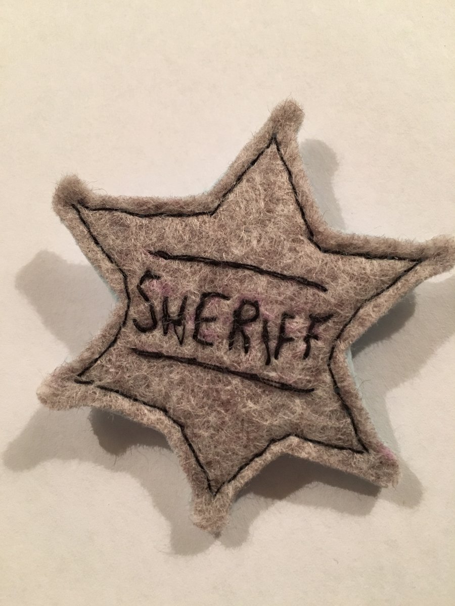 Felt sheriff badge