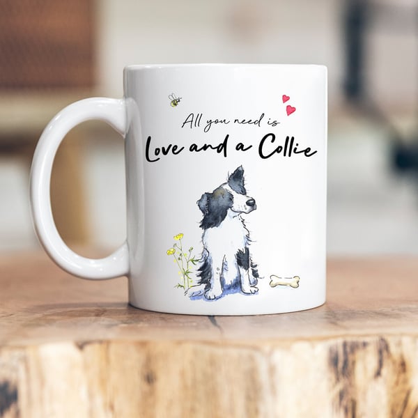 Love and a Collie Ceramic Mug