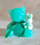 Pale Green Bear and Bunny Keepsake Ornament  - Image 4