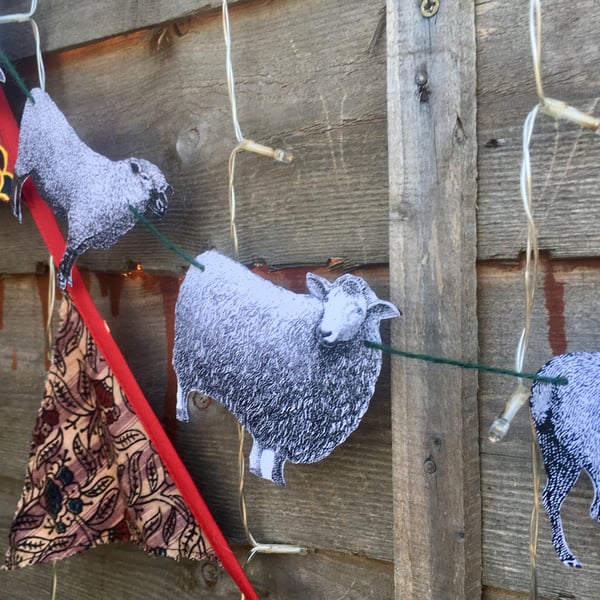 To Help You Sleep - Paper String Sheep Garland