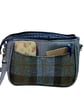  Harris tweed  and faux leather blue handbag - Image 4